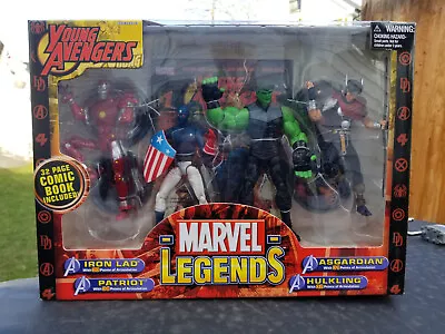 MARVEL LEGENDS Young Avengers TOYBIZ Hulkling Asgardian Patriot Iron KANG Box US • $209.99