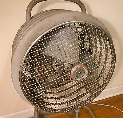 Westinghouse Mobilaire Vtg Industrial Metal Standing Fan Midcentury Modern 1950s • $196