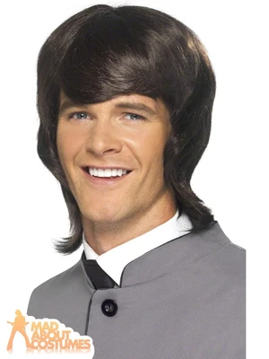 £13.49 • Buy Adult Mens 60s Male Mod Wig The Beatles McCartney Lennon Fancy Dress Accessory