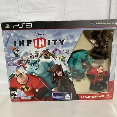 Disney Infinity 1.0 Starter Pack PS3 Playstation 3 Figures Game USED W/ Box • $26.99