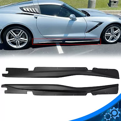 For Chevrolet Corvette C7 Z06 Stingray Base 2014-UP Side Skirt Rocker Panel Kit • $56.99