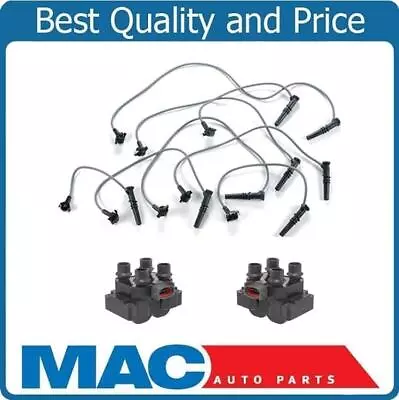 Ignition Coil Packs With Spark Plug Wire Set 1996-1998 For Ford Mustang GT 4.6L • $133