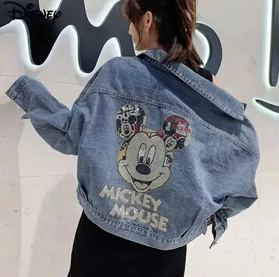 Disney Mickey Mouse Denim Jacket Size S • $50