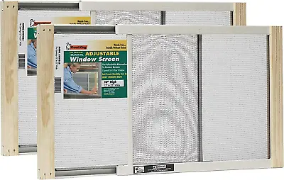 2AWS1025 WB Marvin Adjustable Window Screen 10In High X Fits 15-25In Wide (2 Pa • $39.11