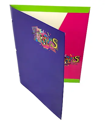 Vintage 90s LISA FRANK TRENDS FOLDER Rainbow Notebook Portfolio • $19.99