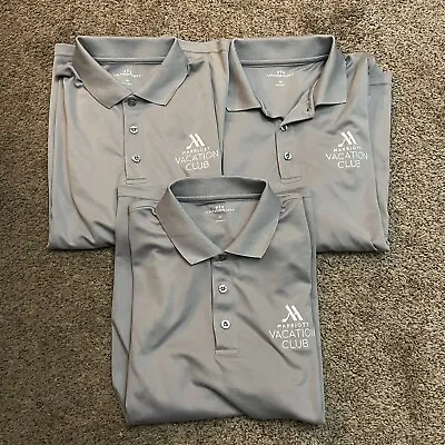 Marriot Vacation Club Uniform Polo Bundle Grey Sz M  • $29.99