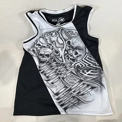 Vintage Metal Mulisha Sleeveless Muscle  Jersey Men's Large L Black Tank Top • $39.99