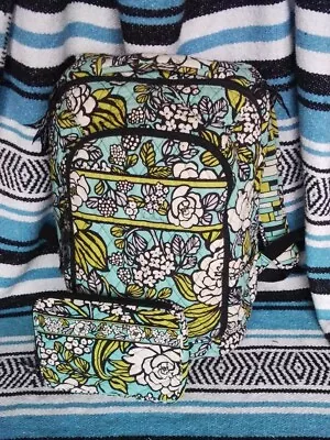 Vera Bradley Island Bloom Print Backpack And Bonus Pouch • $28