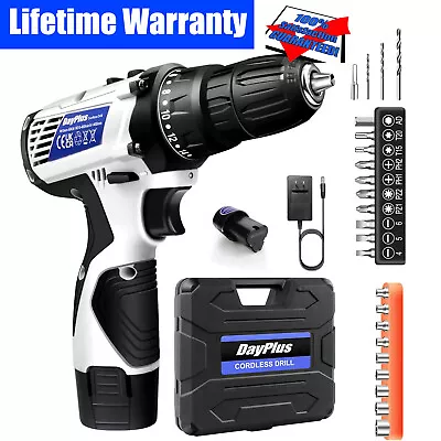 Cordless Drill 3/8” Electric Screwdriver Wireless Power Driver 1 OR 2 Battery US • $31.29