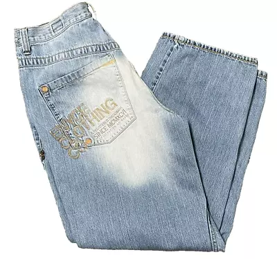 Enyce Jeans Men's 34 Blue Denim Light Wash Hip Hop Skate Fits 34x30 Y2K Vintage • $31.95