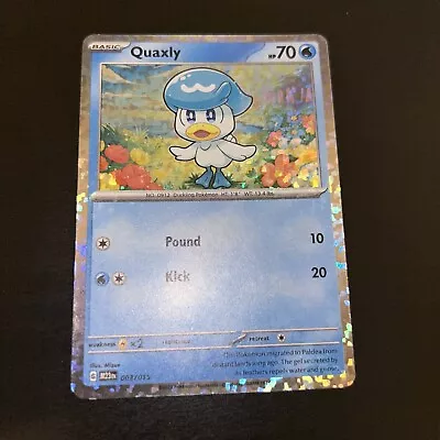 Quaxly 003/015 Holo Rare McDonald's 2023 Promo Pokémon TCG Card NM • $1.68