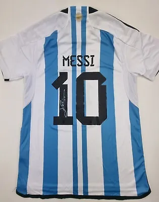 £474.44 • Buy Messi Argentina 2023 Jersey Hand Signed With COA Certificate Of Authenticity