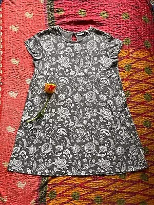 Cabbages And Roses X UNIQLO Sage Gray Floral Rose Cottage  Dress Sz. L • $28
