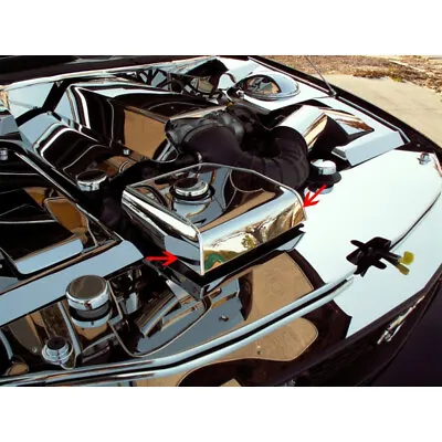 Polished Stainless Steel Water Tank Cover W/Cap For 2005-2009 Ford Mustang V6/GT • $183.95