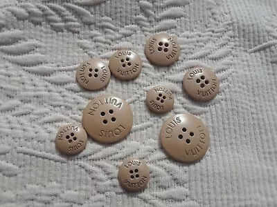 LOUIS VUITTON Button (1) Replacement New Authentic Khaki Brown ( 4 Sizes ) • $9.99