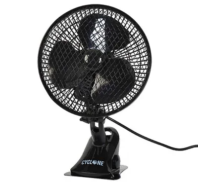 £15.48 • Buy Cyclone 7  Clip On Fan Oscillating Office Garage Kitchen Grow Room Fan