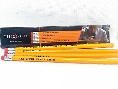 X FILES Pencil Set. Loot Crate Exclusive. Officially Licensed And RARE! Unused! • $8.99