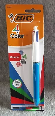 BIC 4 Color Ink Ball Pen Black Blue Red Green 1 Per Pack • $6.49