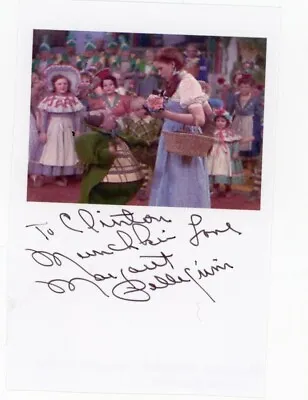 Margaret Pellegrini (Wizard Of Oz Munchkin Singer) Hand Signed Photograph • $48
