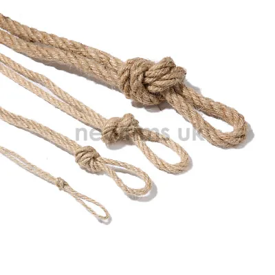 £6.59 • Buy Jute Twine String Rope,Garden Decoration Cord,3 Ply,2mm,4mm,6mm,10mm Neotrim UK