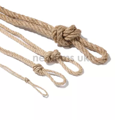 £4.99 • Buy Jute Twine String Rope,Garden Decoration Cord,3 Ply,2mm,4mm,6mm,10mm Neotrim UK