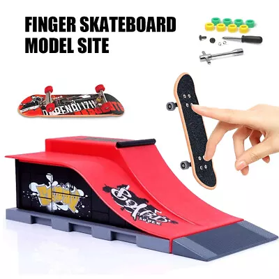 Mini Skate Park Ramp Kit Fingerboard Finger Board Ultimate ParkBirthday Gift AUS • $17.90