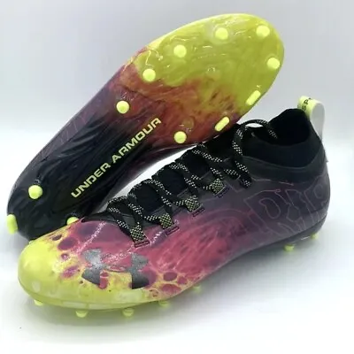 $69.88 • Buy New UA Under Armour SPOTLIGHT Lux LE Drip Football Cleats Shoes 15 Neon Yellow