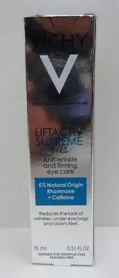 Vichy LiftActiv Supreme Supreme Eyes Anti-Wrinkle & Firming Eye Cream - 0.51 Oz • $15.95