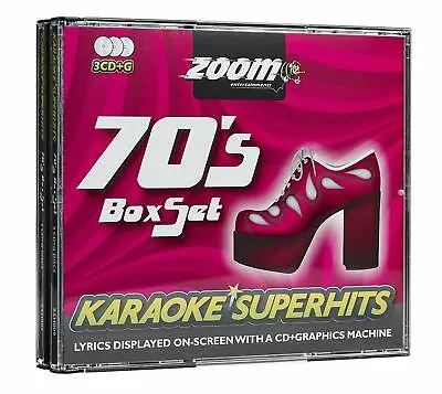 Zoom Karaoke 70's Superhits - Triple CDG Karaoke Set (ZSH009) • £7.95