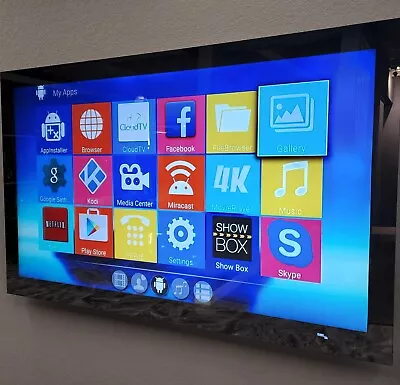 65  Water Resistant 1080p Android Smart Mirror TV W/ HDMI USB Wall Mounted Black • $789