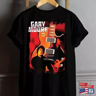 Vtg Gary Moore Music Star Heavy Cotton Black All Size Unisex Shirt MM1301 • $18.99