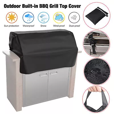 Built-In Grill Cover Water Resistant BBQ Grill Cover Windproof Covers Outdoor • $19.34