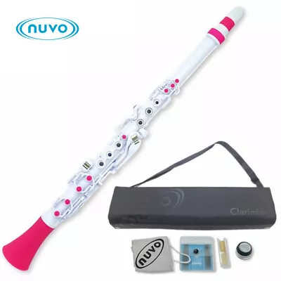 Nuvo Clarinéo Key Of C Student Clarinet White/Pink With Case N120CLPK • $139.99