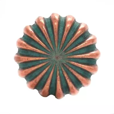 Pinwheel Concho Copper Patina 1  (2.5 Cm) Screw Back 2257-90 • $2.99
