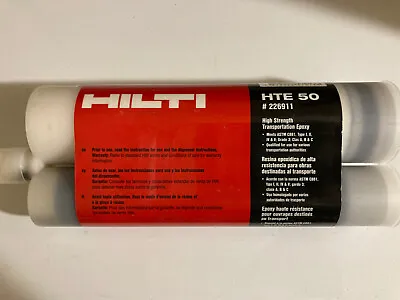 Hilti HTE 50 Injectable Mortar Anchor Transportation Epoxy 31.8 Fl Oz (Expired) • $17