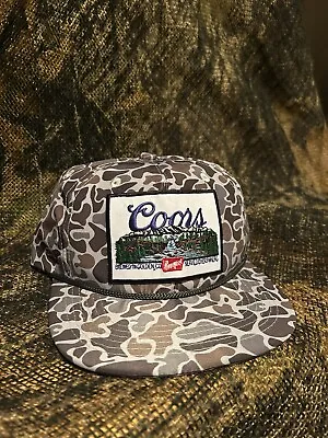 Coors Banquet Landscape Camo Vintage SnapBack Hat • $30