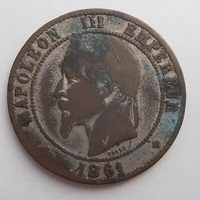 France 10 Centimes 1861 Bb • £3.99