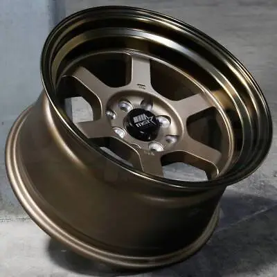 16x8 Bronze Bronze Lip Wheels MST Time Attack 4x100 20 (Set Of 4)  73.1 • $620.10