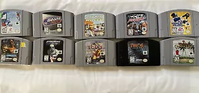 10 Game N64 Lot- Star Wars RacerTurok 2 S.C.A.R.S Shadow Man WCW/NWO Revenge • $69.99