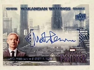 2018 Upper Deck Marvel Black Panther Wakandan Writings WW-MF Martin Freeman • $449.99