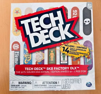 Tech Deck SK8 Factory DLX Contains 14 Boards From The 90's Golden Era Edition • $44.99