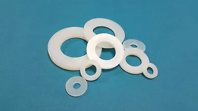 Nylon 66 Plastic Washers / Shims Sizes M3 - M36 • £1.75