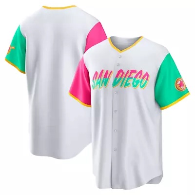 San Diego Padres 2022 City Connect White Print Basebal Jersey • $31.99