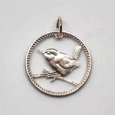 Wren Farthing Cut Coin Pendant • $18.99