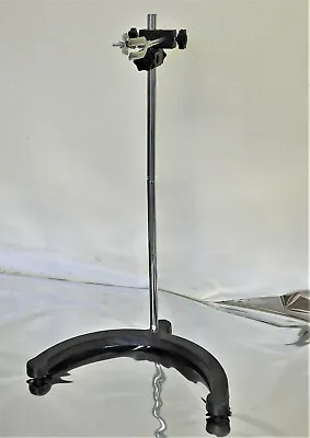 Large Heavy Stable Cast Iron Base Support Stand Lab 24  Height Overhead Mixer • $44.90