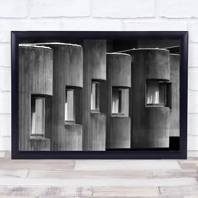 £25.99 • Buy Rounded Windows Curtains Buildings Wall Art Print
