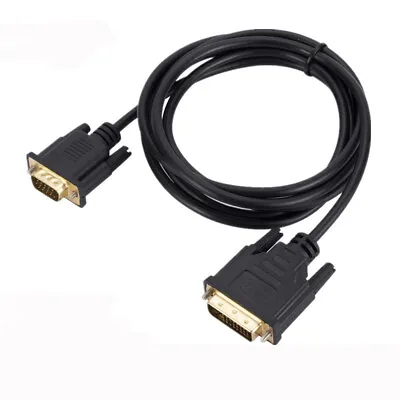 1080p Video Converter DVI-D To VGA Adapter Cable 15-pin VGA Male Converter • $10.18