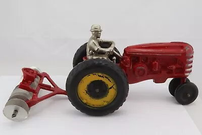 Vintage Diecast Massey Harris Mh-40 Tractor With Disc Harrow • $34.99