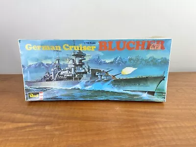 Revell - German Cruiser Blücher - 1:720 Scale - Model Kit #0480 - Vintage New • $39