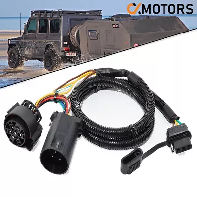 Trailer Tow Light Wire Harness Connector 4 Pin Retain 7 Way For Ford F-150 F-250 • $24.98